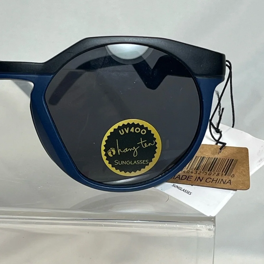 NWT Hang Ten Blue/Black Frame Sunglasses